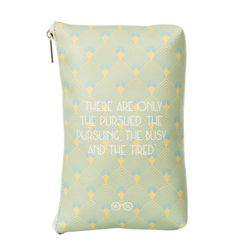 The Great Gatsby Yellow and Green Pouch Purse by F. Scott Fitzgerald featuring Flapper design, by Well Read Co. - Back