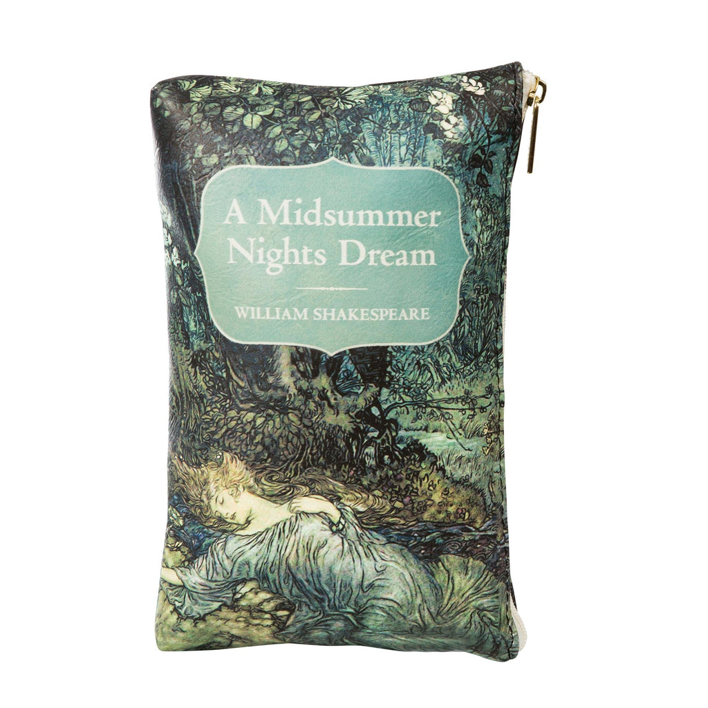 A Midsummer Night's Dream Green Purse by William Shakespeare featuring Sleeping Tatiana design, by Well Read Co. - Back