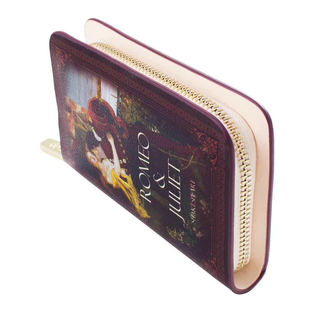 Romeo and Juliet Wallet Purse by William Shakespeare featuring Ford Madox Brown's Romeo and Juliet design, by Well Read Co. - Side