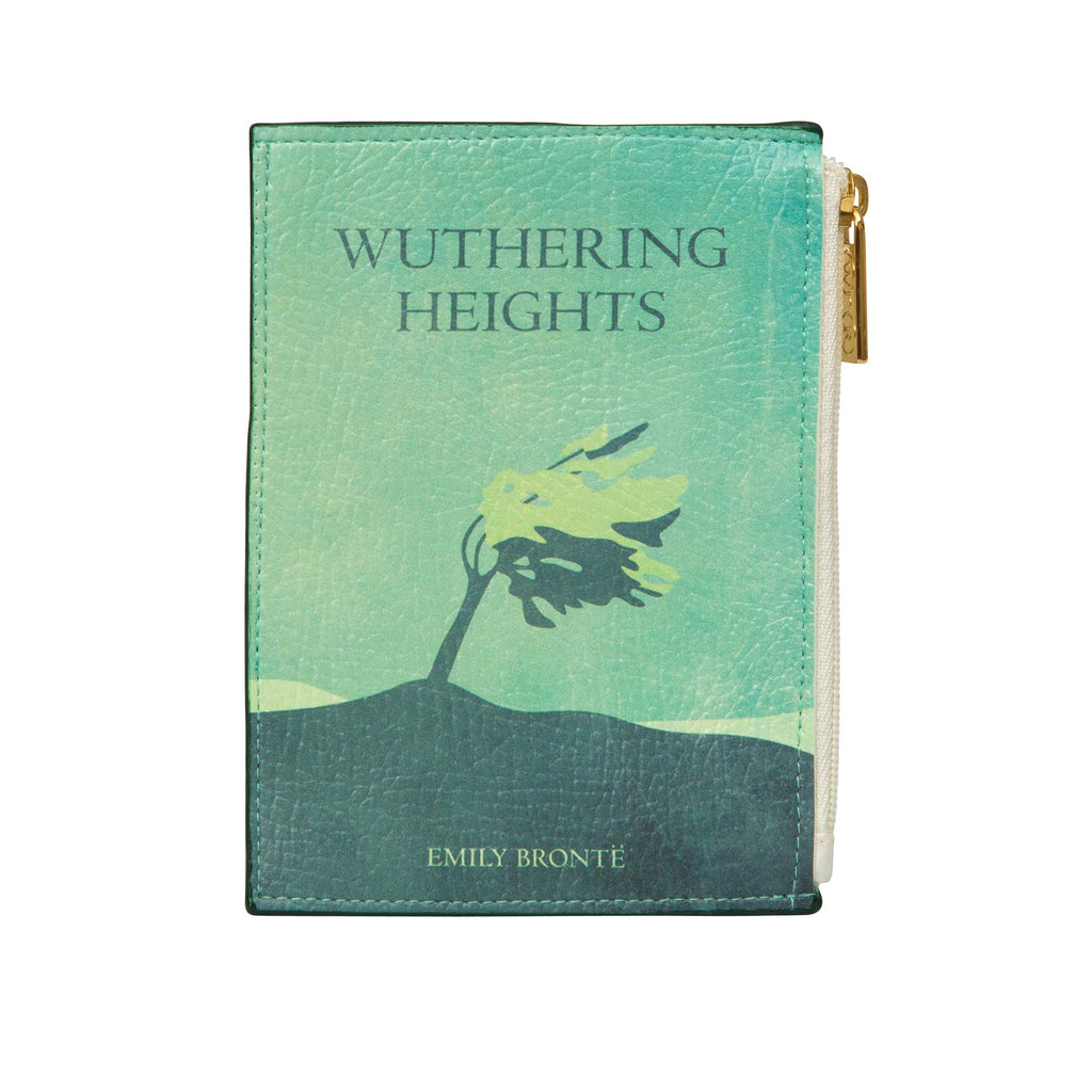 Wuthering Heights Green Coin Purse by Emily Brontë featuring Lonesome Tree design, by Well Read Co. - Front