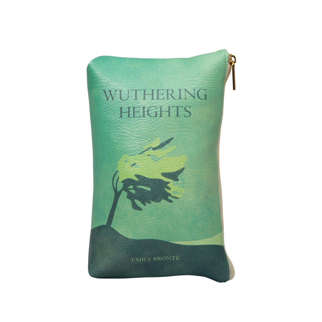 Wuthering Heights Green Pouch Purse by Emily Brontë featuring Lonesome Tree design, by Well Read Co. - Front