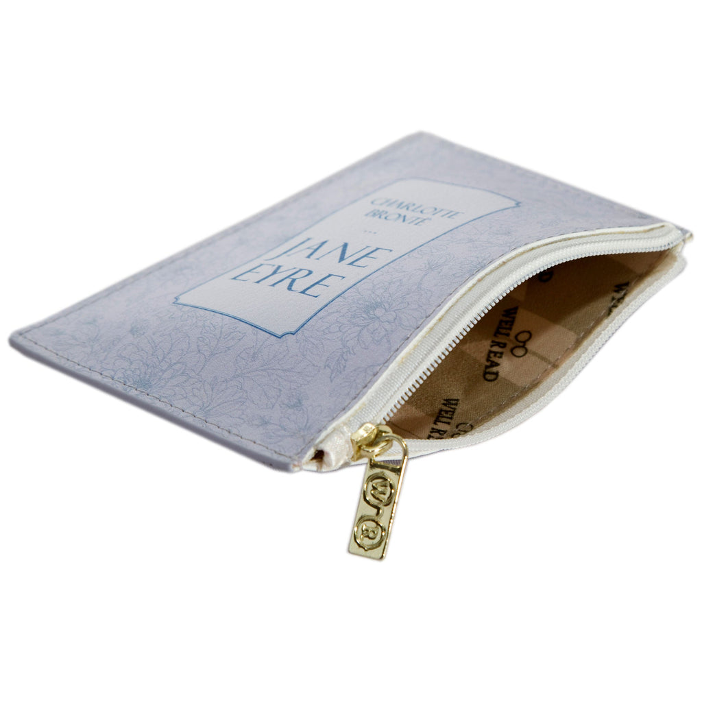 Jane Eyre Lilac Coin Purse by Charlotte Brontȅ featuring Floral design, by Well Read Co. - Side